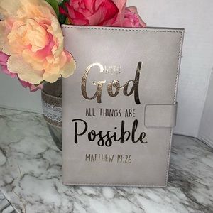 note book with beautiful biblical text new